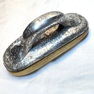 Antique Tiffany & Company Sterling Silver Nail Buffer Engraved Floral Design